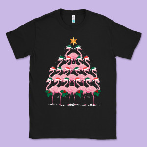 Christmas Tree Flamingo Classic Tee Designed By Bettercallsaul