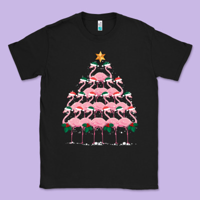 Christmas Tree Flamingo Classic Tee Designed By Bettercallsaul
