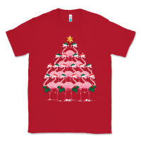 Red Christmas Tree Flamingo Classic Tee - Bettercallsaul