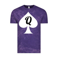 Cloud Purple queen of spades clothes for women   qos tee t shirt Vintage Tee - linhVisuals