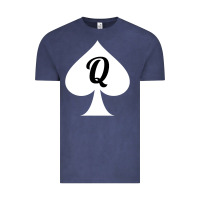 Vintage Denim queen of spades clothes for women   qos tee t shirt Vintage Tee - linhVisuals
