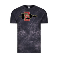 Cloud Black san diego state aztecs Vintage Tee - linhVisuals