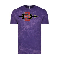 Cloud Purple san diego state aztecs Vintage Tee - linhVisuals