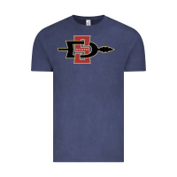 Vintage Denim san diego state aztecs Vintage Tee - linhVisuals