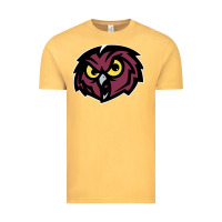Vintage Mustard temple owls Vintage Tee - linhVisuals