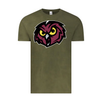 Vintage Olive temple owls Vintage Tee - linhVisuals