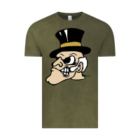 Vintage Olive wake forest demon deacons Vintage Tee - linhVisuals