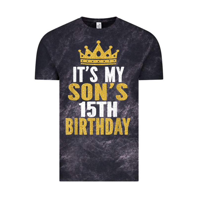 It's My Son's 15th Birthday 15 Years Old Boy T Shirt Vintage Tee by linhVisuals | Teevron