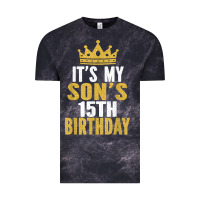Cloud Black it's my son's 15th birthday 15 years old boy t shirt Vintage Tee - linhVisuals