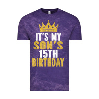 Cloud Purple it's my son's 15th birthday 15 years old boy t shirt Vintage Tee - linhVisuals