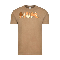 Vintage Coffee Bluey Mum Vintage Tee - linhVisuals