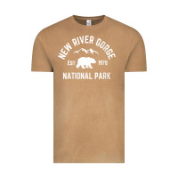 Vintage Camel womens new river gorge national park bear west virginia nature v neck Vintage Tee - linhVisuals