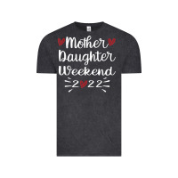 Vintage Black mother daughter weekend 2022 girls trip family vacation t shirt Vintage Tee - linhVisuals