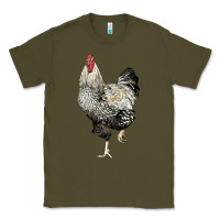 Army Green wyandotte rooster Classic Tee - LillyAllenDesigns