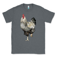 Charcoal Heather wyandotte rooster Classic Tee - LillyAllenDesigns