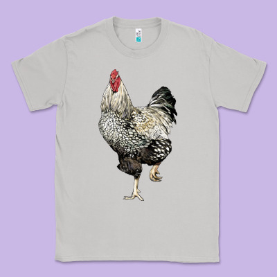 Wyandotte Rooster Classic Tee Designed By Lillyallendesigns