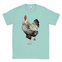 Seafoam wyandotte rooster Classic Tee - LillyAllenDesigns
