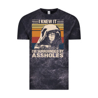 Cloud Black i knew it im surrounded by assholes Vintage Tee - linhVisuals