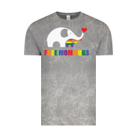 Cloud Rock free mom hugs pride elephant rainbow Vintage Tee - linhVisuals