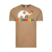 Vintage Coffee free mom hugs pride elephant rainbow Vintage Tee - linhVisuals