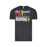 Vintage Black god created autism normal was too boring Vintage Tee - linhVisuals