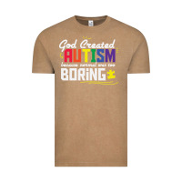 Vintage Coffee god created autism normal was too boring Vintage Tee - linhVisuals