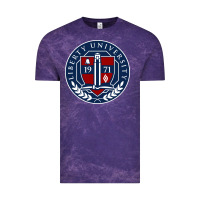 Cloud Purple liberty university seal Vintage Tee - linhVisuals