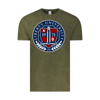 Vintage Olive liberty university seal Vintage Tee - linhVisuals
