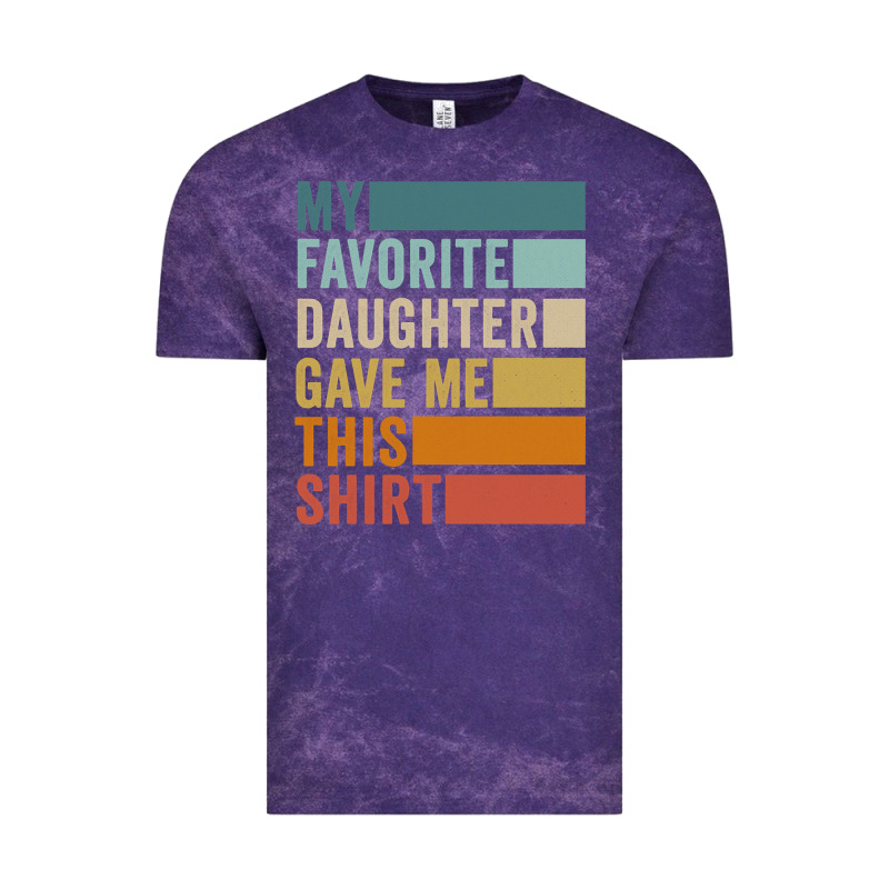 My Favorite Daughter Gave Me This Shirt Father's Day Pullover Hoodie Vintage Tee by linhVisuals | Teevron
