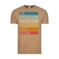 Vintage Coffee my favorite daughter gave me this shirt father's day pullover hoodie Vintage Tee - linhVisuals
