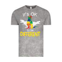 Cloud Rock it’s ok to be different autism dinosaur Vintage Tee - linhVisuals