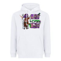 White Moo I Mean Boo Heavyweight Hoodie - CowhideDigitalArt