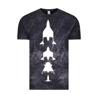 Cloud Black Virgin Galactic Evolution Vintage Tee - linhVisuals