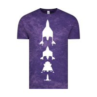 Cloud Purple Virgin Galactic Evolution Vintage Tee - linhVisuals