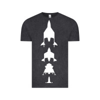 Vintage Black Virgin Galactic Evolution Vintage Tee - linhVisuals