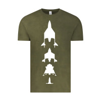 Vintage Olive Virgin Galactic Evolution Vintage Tee - linhVisuals