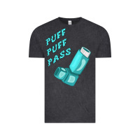 Vintage Black puff puff pass inhaler Vintage Tee - linhVisuals