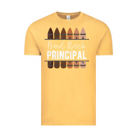 Vintage Mustard womens proud black principal, black history month school principal v n Vintage Tee - linhVisuals