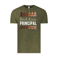 Vintage Olive womens proud black principal, black history month school principal v n Vintage Tee - linhVisuals