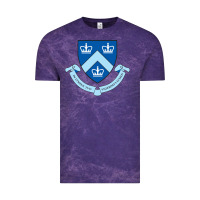 Cloud Purple columbia university shield Vintage Tee - linhVisuals