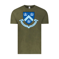 Vintage Olive columbia university shield Vintage Tee - linhVisuals