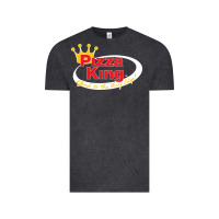 Vintage Black pizza king cowboy Vintage Tee - linhVisuals