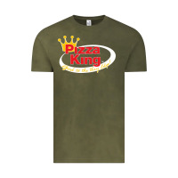 Vintage Olive pizza king cowboy Vintage Tee - linhVisuals