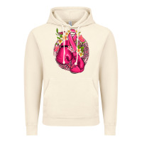 Vintage Artic cancer boxing gloves with ribbon Vintage Hoodie - NancyCooperArtShop