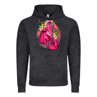 Vintage Black cancer boxing gloves with ribbon Vintage Hoodie - NancyCooperArtShop