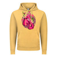 Vintage Mustard cancer boxing gloves with ribbon Vintage Hoodie - NancyCooperArtShop