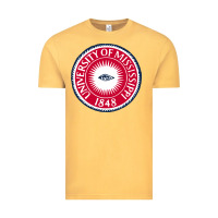 Vintage Mustard university of mississippi seal Vintage Tee - linhVisuals