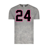 Cloud Rock number 24 sports jersey athlete fan pink black lucky number t shirt Vintage Tee - linhVisuals