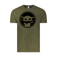 Vintage Olive newbaby yoda 01 Vintage Tee - linhVisuals