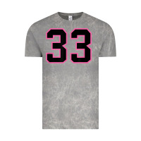 Cloud Rock number 33 sports jersey athlete fan pink black lucky number t shirt Vintage Tee - linhVisuals